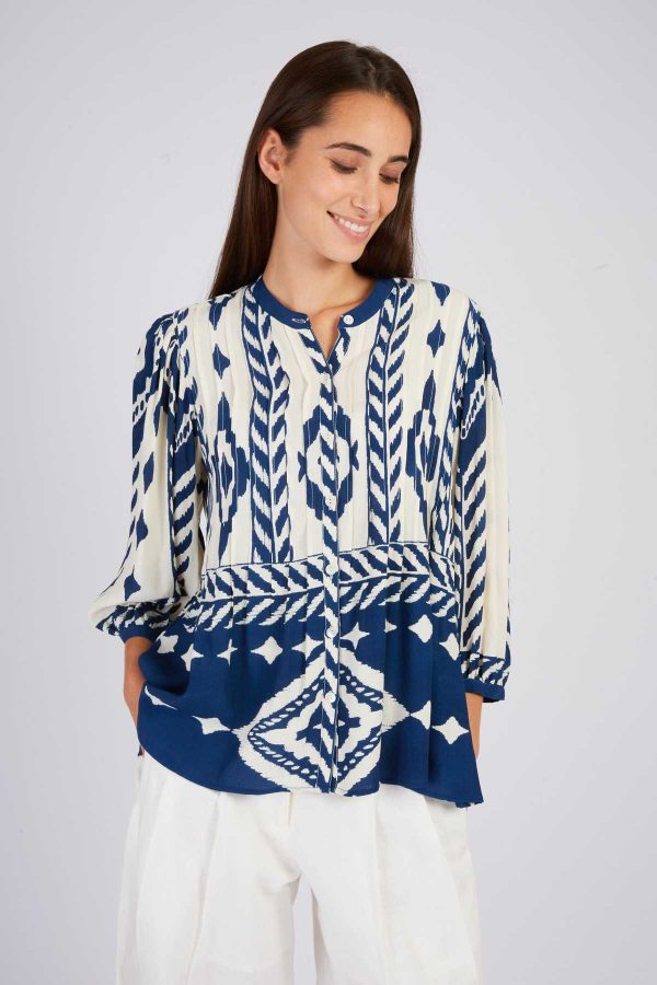 Blouse imprimée graphique LANZA - Image 2