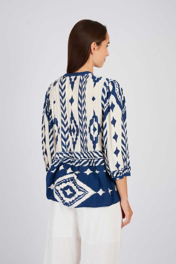 Blouse imprimée graphique LANZA - Image 4