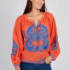 Blouse brodée manches longues BARBADES - Image 7