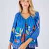 Blouse brodée manches 3/4 BEDFORD - Image 2