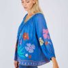 Blouse brodée manches 3/4 BEDFORD - Image 4