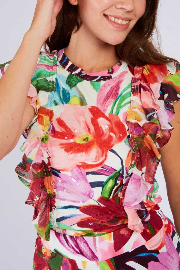 T-shirt imprimé floral ZILDA - Image 4