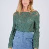 Gilet en maille ajourée FLORENTINE - Image 2