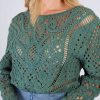 Gilet en maille ajourée FLORENTINE - Image 3