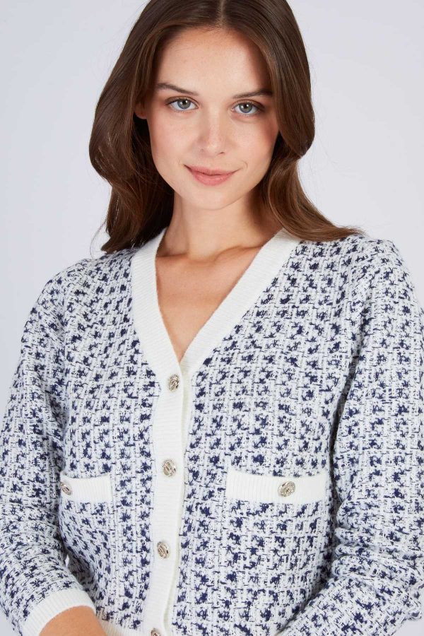 Cardigan en maille bicolore FLOYD - Image 3