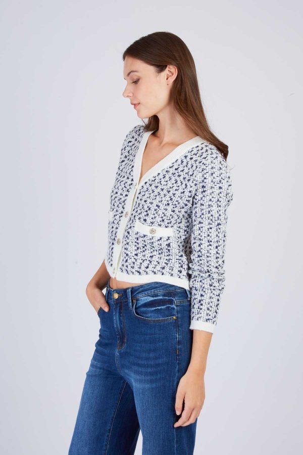 Cardigan en maille bicolore FLOYD - Image 4
