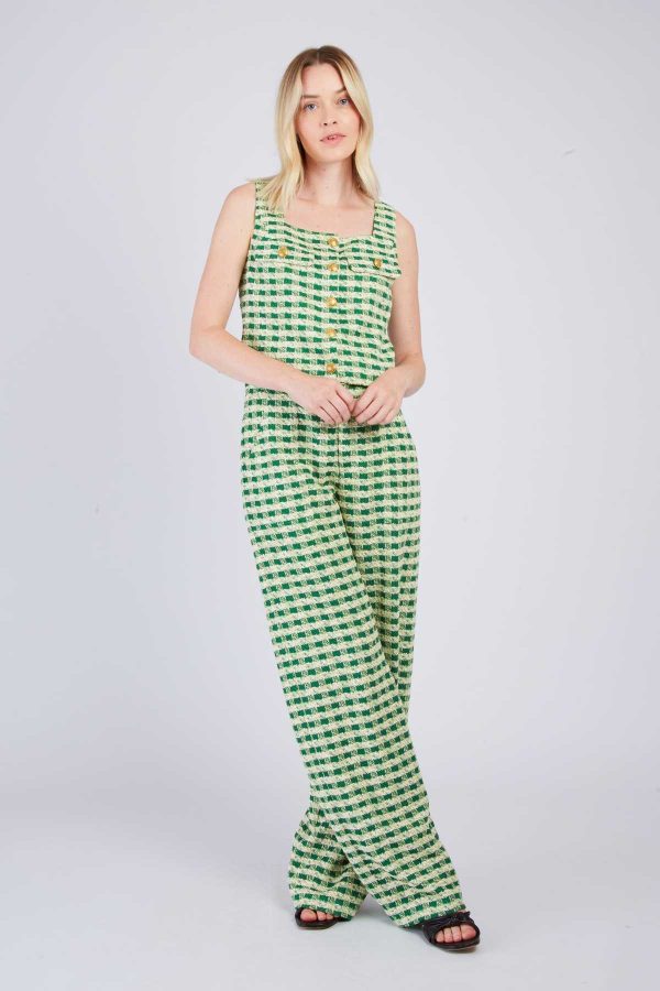 Pantalon droit à carreaux DAHLIA - Image 2