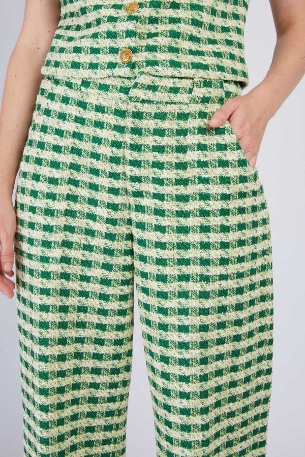Pantalon droit à carreaux DAHLIA - Image 5