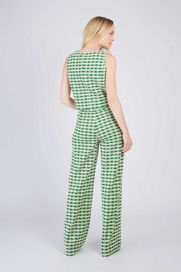 Pantalon droit à carreaux DAHLIA - Image 6