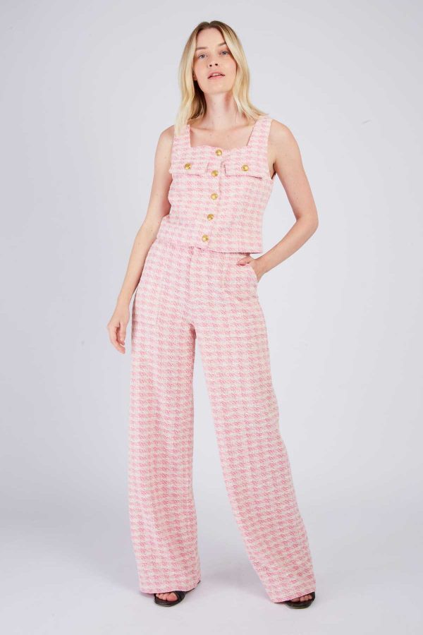 Pantalon droit à carreaux DAHLIA - Image 7