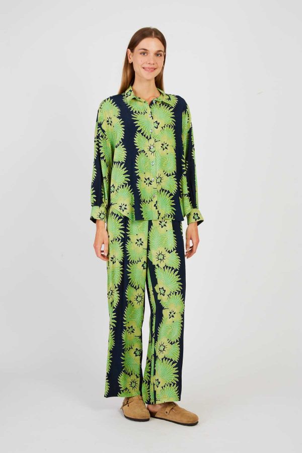 Pantalon évasé imprimé DANAIDES