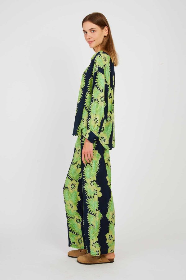 Pantalon évasé imprimé DANAIDES - Image 2