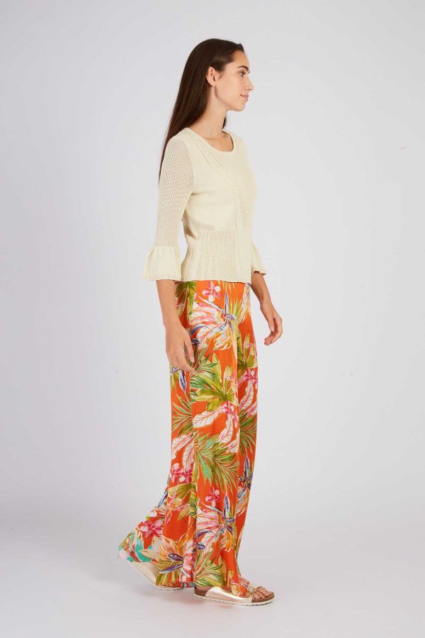 Pantalon évasé imprimé DANCING - Image 2