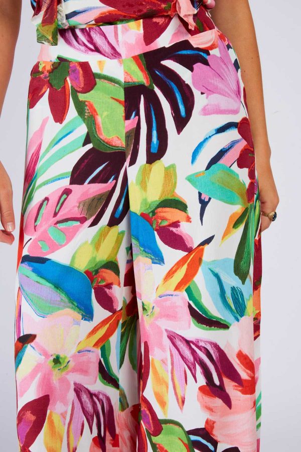 Pantalon évasé imprimé DELFINA - Image 5