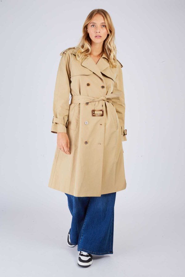 Trench uni mi-long ULIANA