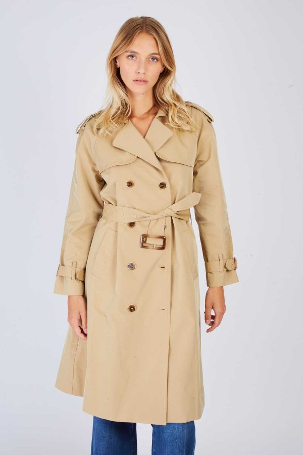 Trench uni mi-long ULIANA - Image 2
