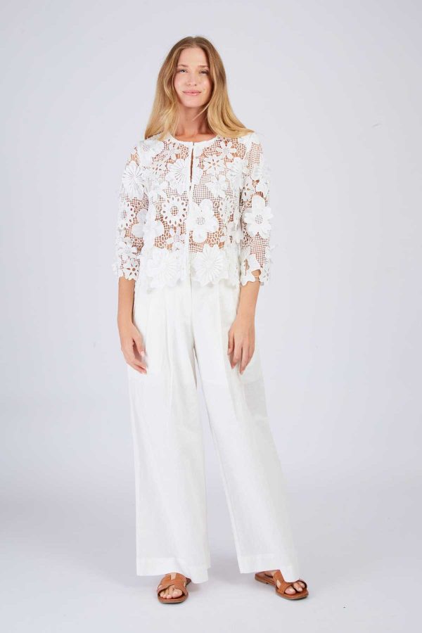 Veste en dentelle florale JEANNETTE
