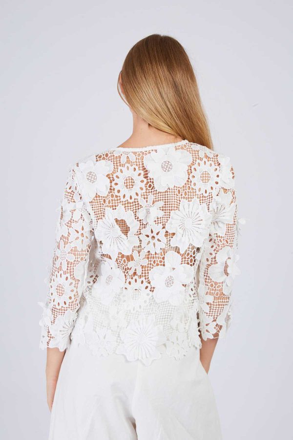 Veste en dentelle florale JEANNETTE - Image 5
