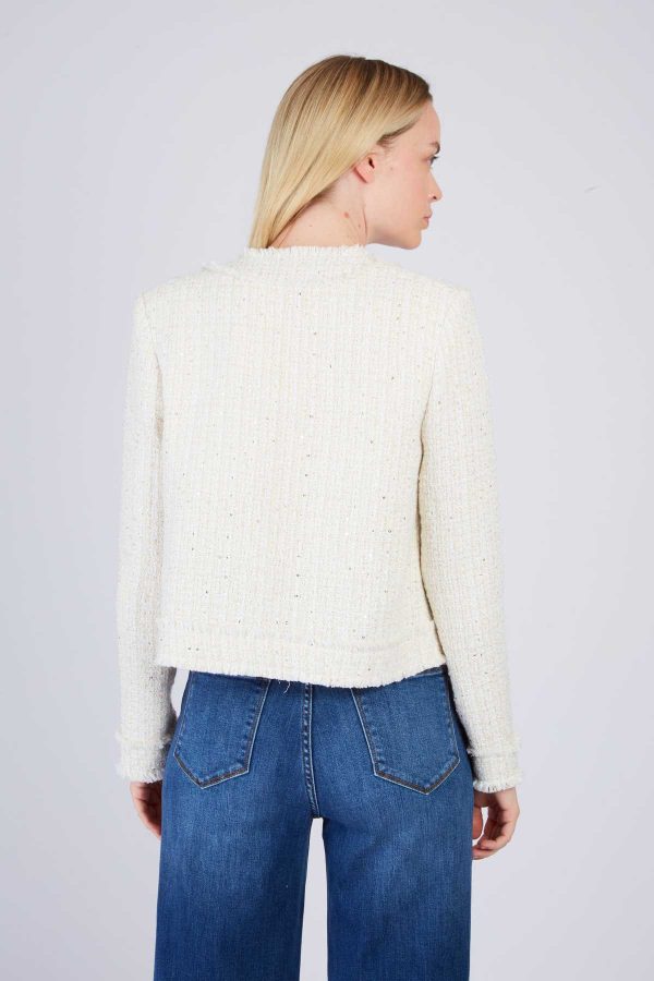 Veste en tweed unie JELLY - Image 5