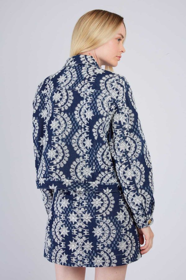 Veste en jean brodée JEZABEL - Image 4