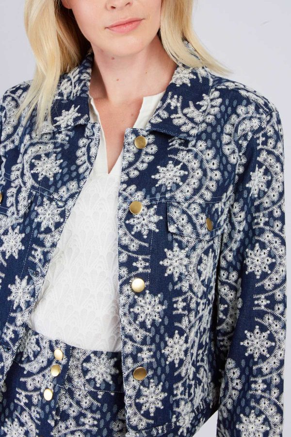 Veste en jean brodée JEZABEL - Image 5